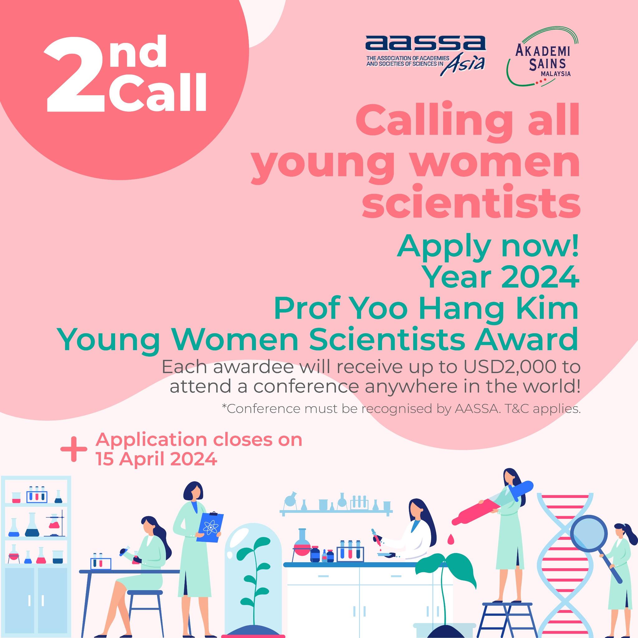 prof yoo hang kim young women scientists award