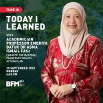 asma ismail, planetary health, bfm, today i learned