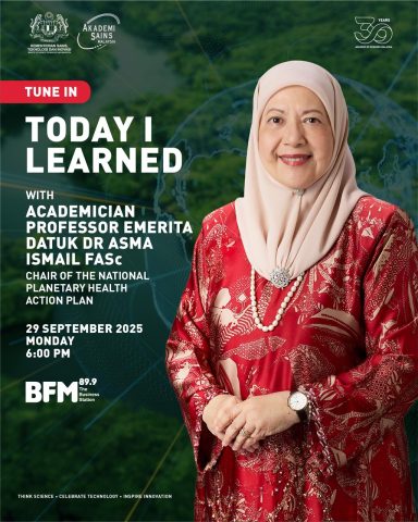 asma ismail, planetary health, bfm, today i learned