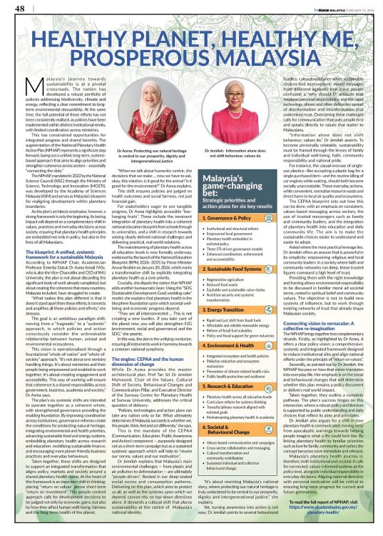 malaysia, planetary health, NPHAP, asma ismail